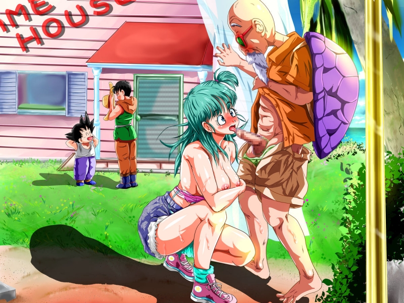 Bulma Blow Job - Bulma is using every opportunity to give her master a quickie or a blowjob